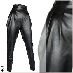 pantaloni in pelle a vita alta | Astarte 2106